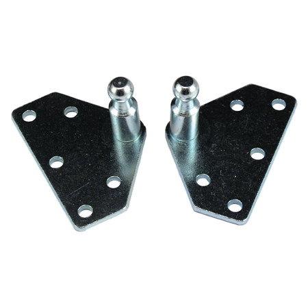 JR PRODUCTS JR Products BR-10336 Gas Spring Mounting Bracket - Flat, Pack of 2 BR-10336